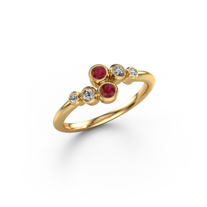 Image of Ring Lonnie 585 gold Ruby 2.5 mm
