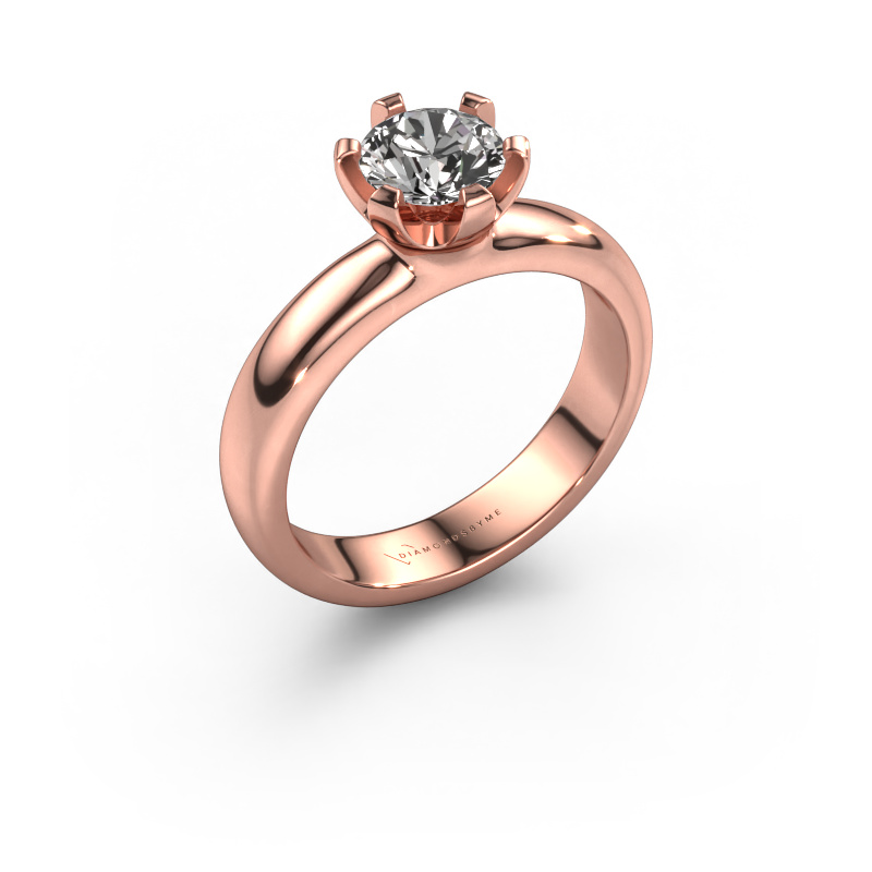 Image of Engagement ring Lorretta 585 rose gold Diamond 1.00 crt