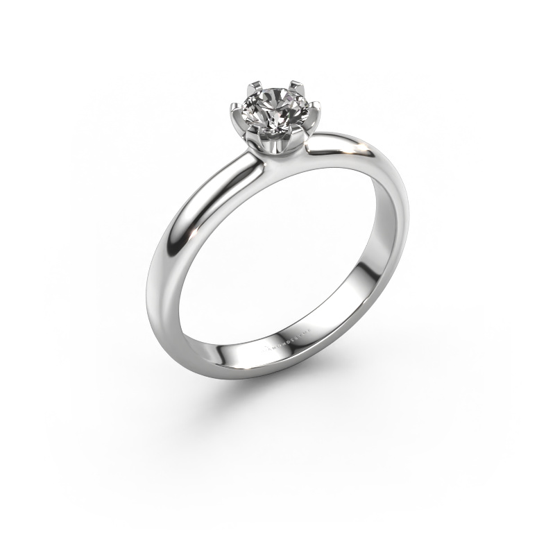 Image of Engagement ring Lorretta 585 white gold Diamond 0.30 crt