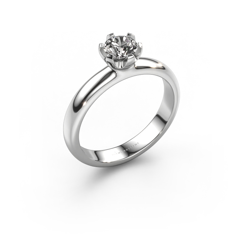 Image of Engagement ring Lorretta 585 white gold Diamond 0.50 crt