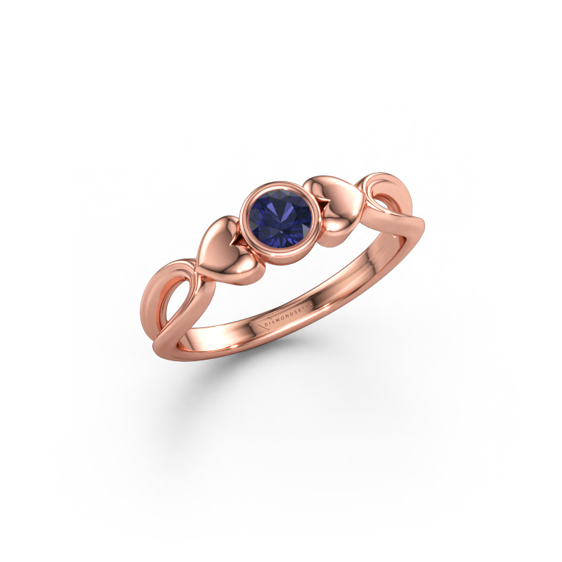 Bild av Ring Lorrine 585 roséguld Safir 4 mm