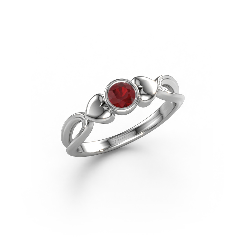 Image of Ring Lorrine 950 platinum Ruby 4 mm