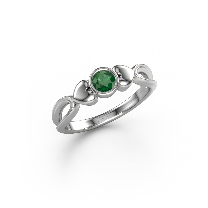 Image of Ring Lorrine 950 platinum Emerald 4 mm