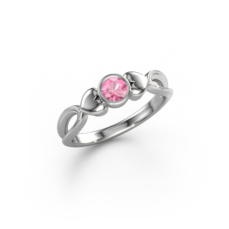 Image of Ring Lorrine 950 platinum Pink sapphire 4 mm