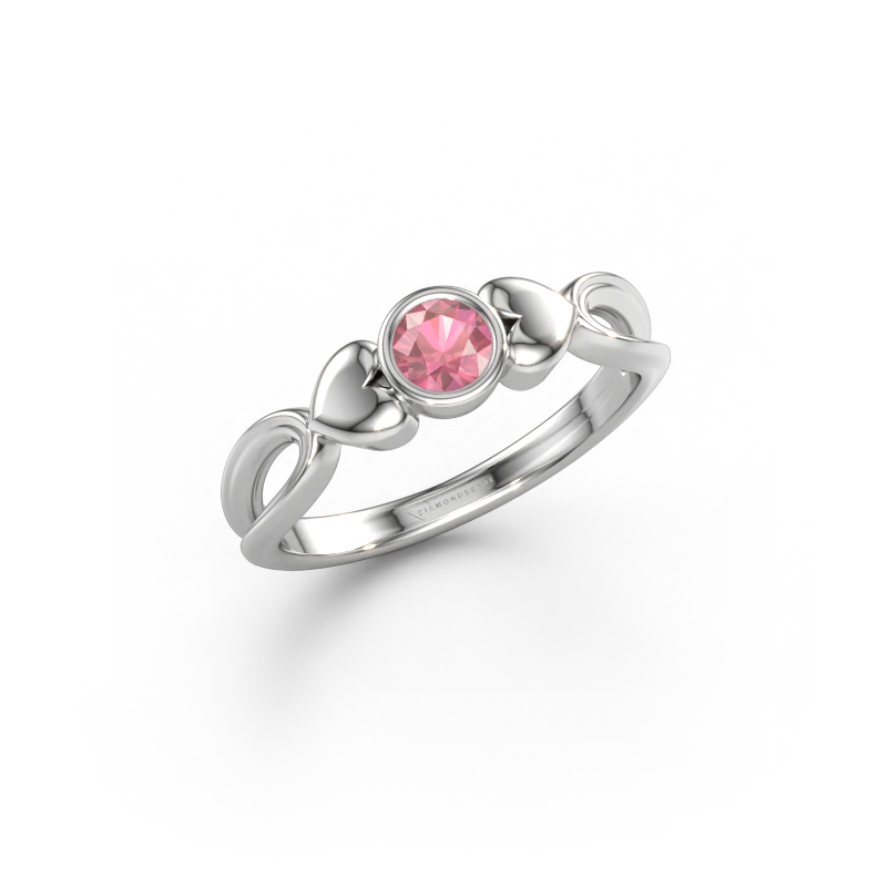Immagine di Anello Lorrine 585 oro bianco Tormalina rosa 4 mm
