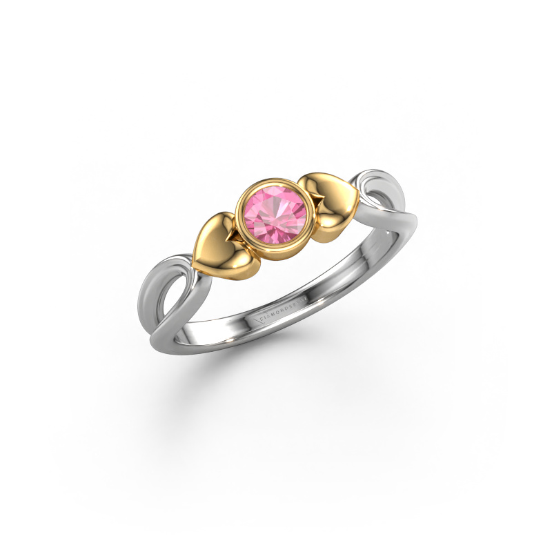 Bild von Ring Lorrine 585 Weißgold Pink Saphir 4 mm