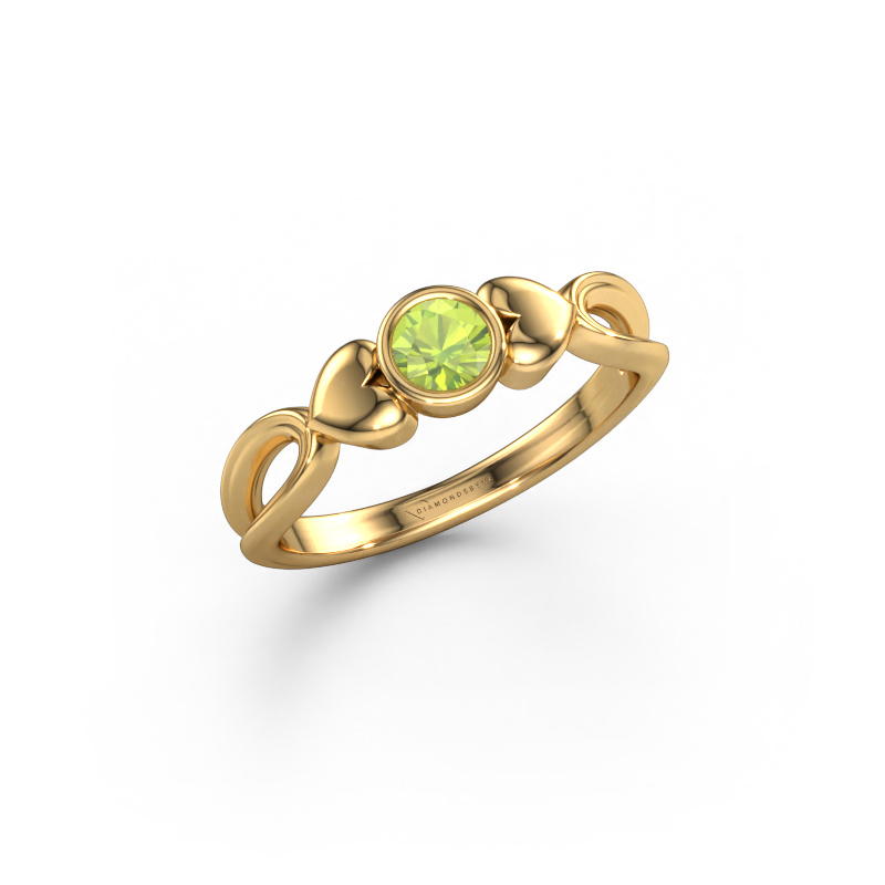 Image of Ring Lorrine 585 gold Peridot 4 mm