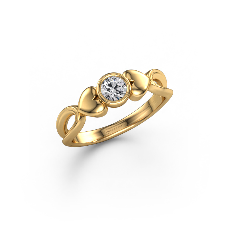 Image de Bague Lorrine 585 or jaune Diamant 0.30 crt