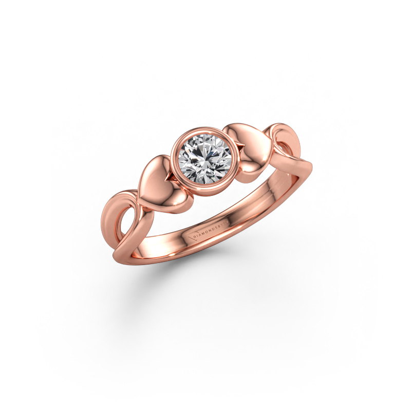 Bild av Ring Lorrine 585 roséguld Diamant 0.40 crt