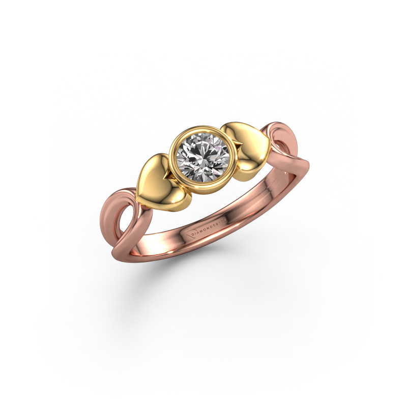 Image of Ring Lorrine 585 rose gold Diamond 0.40 crt