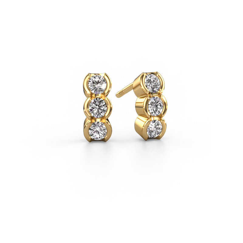 Image of Earrings Lotte 585 gold Diamond 0.48 crt