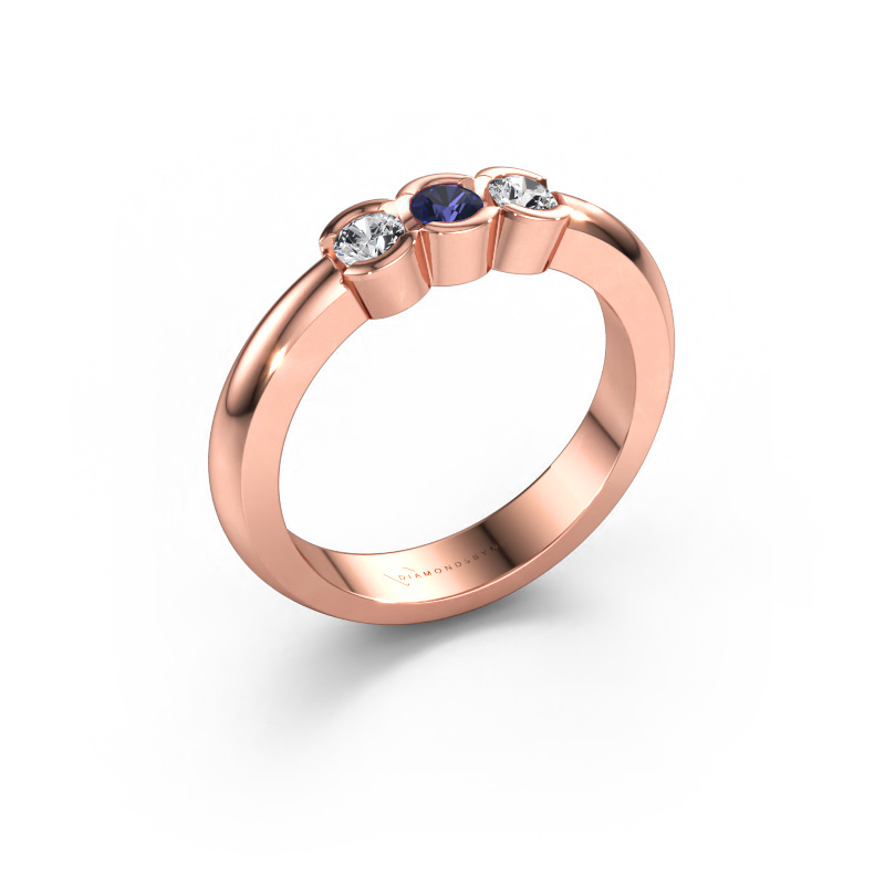 Bild av Ring Lotte 3 585 roséguld Safir 3 mm