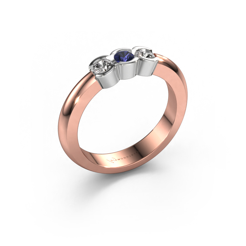 Image of Ring Lotte 3 585 rose gold Sapphire 3 mm