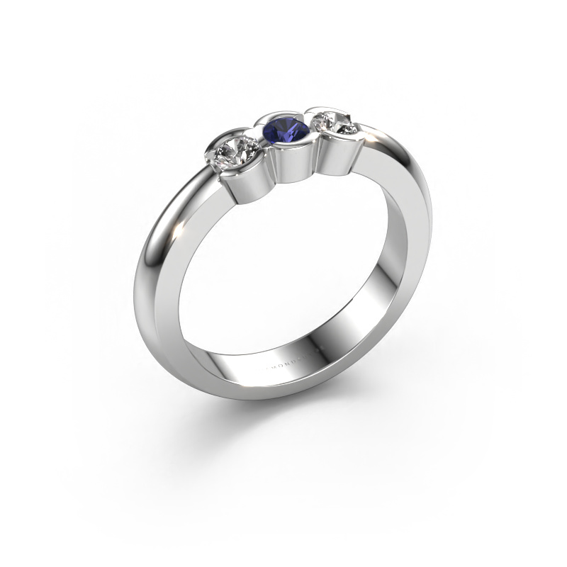 Image of Ring Lotte 3 585 white gold Sapphire 3 mm