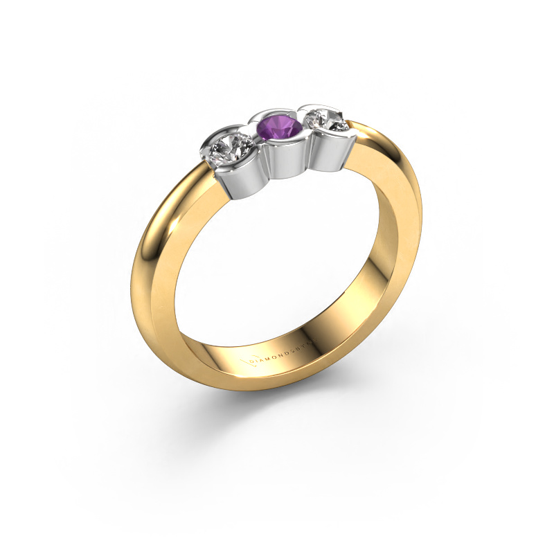 Image of Ring Lotte 3 585 gold Amethyst 3 mm