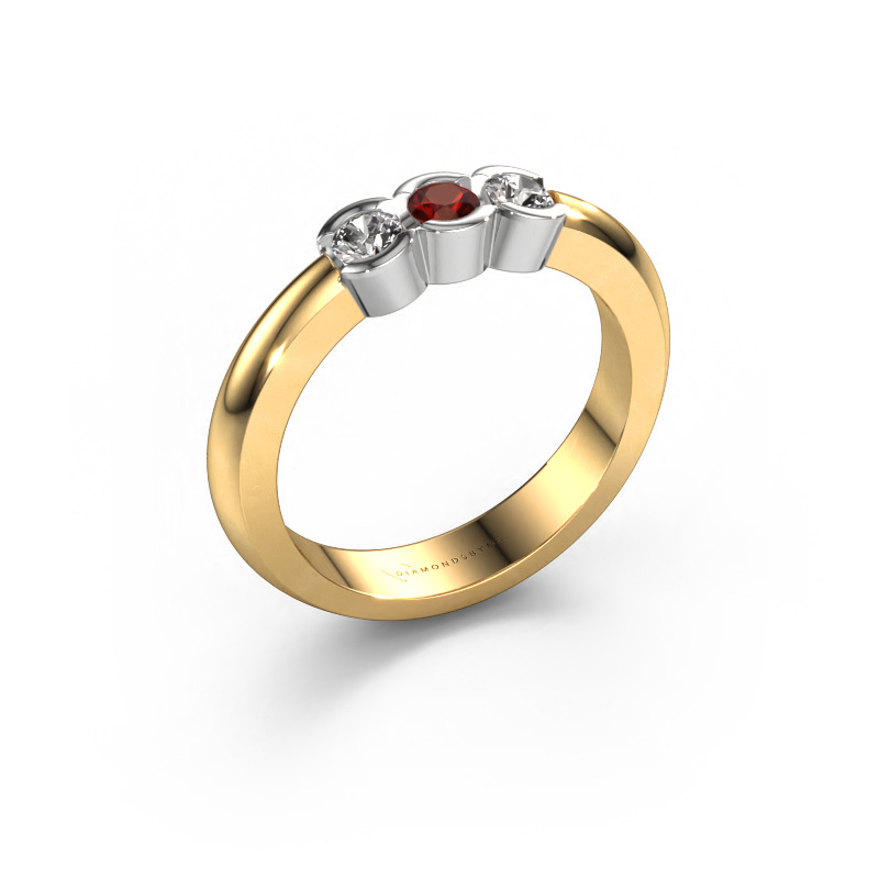 Image of Ring Lotte 3 585 gold Garnet 3 mm