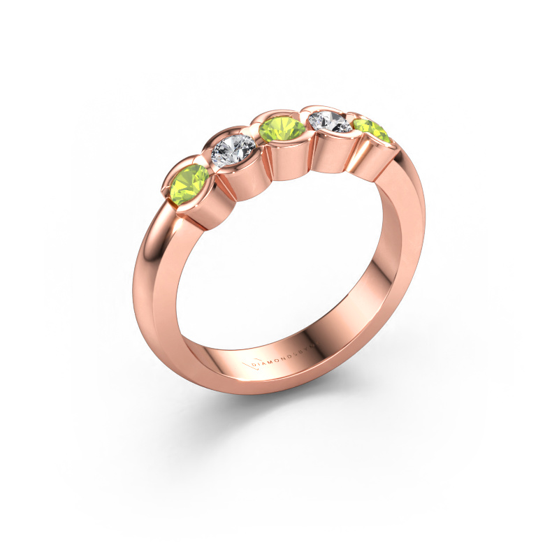 Bild av Ring Lotte 5 585 roséguld Peridot 3 mm