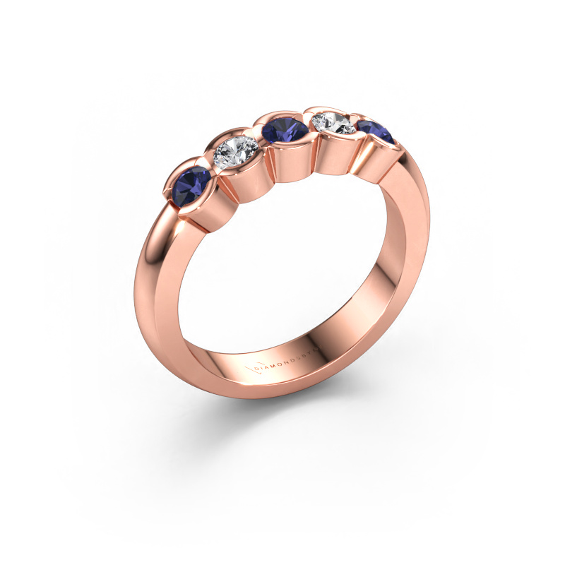 Bild av Ring Lotte 5 585 roséguld Safir 3 mm