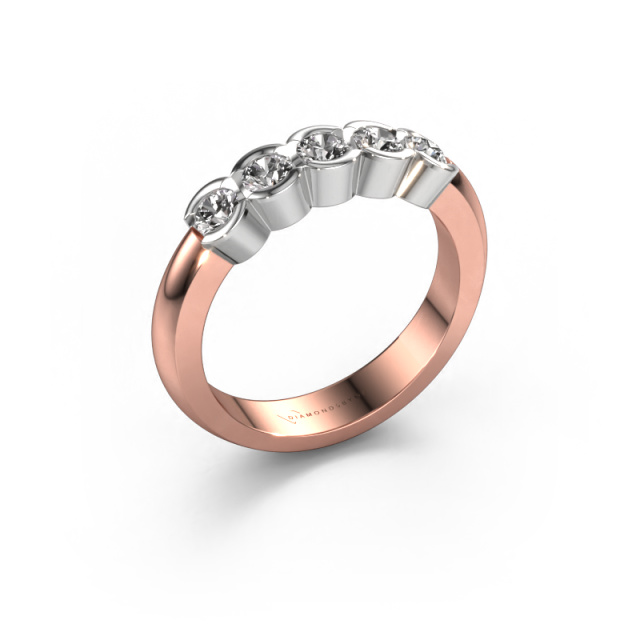 Afbeelding van Ring Lotte 5 585 rosé goud Lab-grown diamant 0.50 crt
