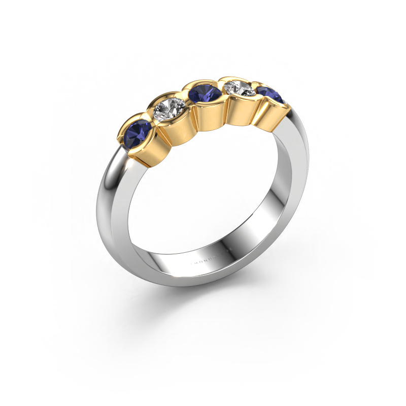 Bild von Ring Lotte 5 585 Weißgold Saphir 3 mm