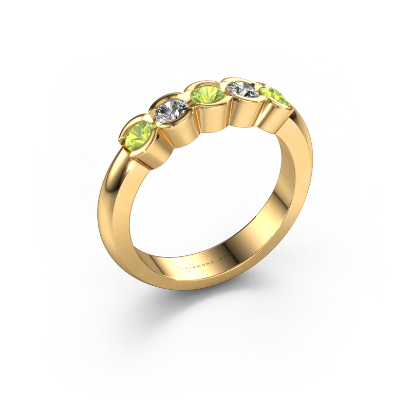 Image of Ring Lotte 5 585 gold Peridot 3 mm