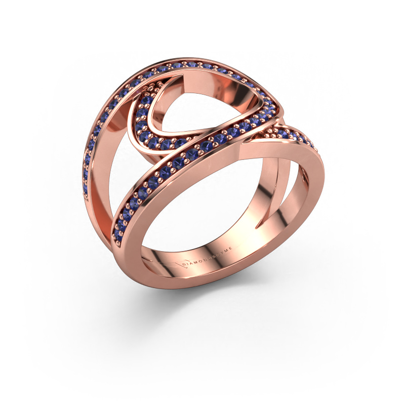 Image of Ring Louise 585 rose gold Sapphire 1.2 mm