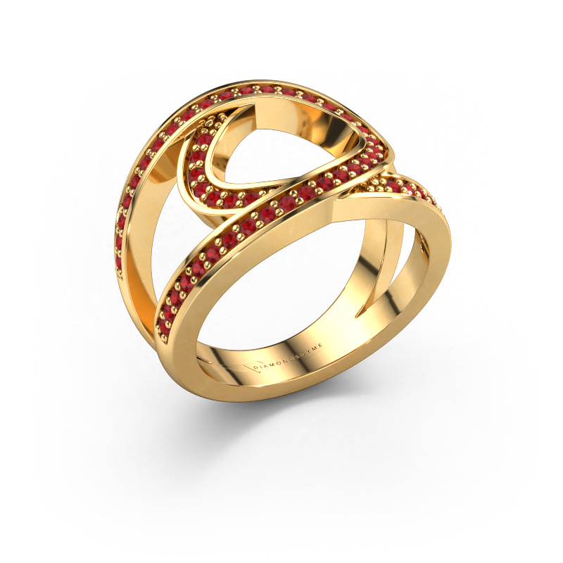 Image of Ring Louise 585 gold Ruby 1.2 mm