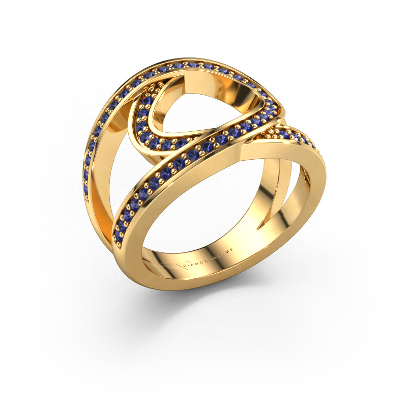 Image of Ring Louise 585 gold Sapphire 1.2 mm