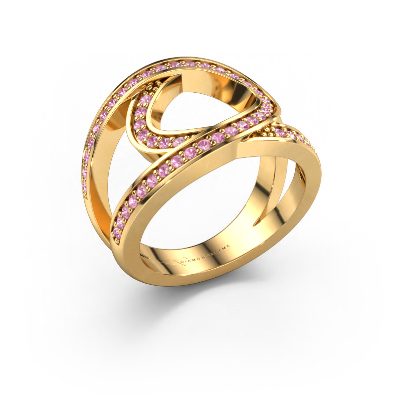 Bild von Ring Louise 585 Gold Pink Saphir 1.2 mm