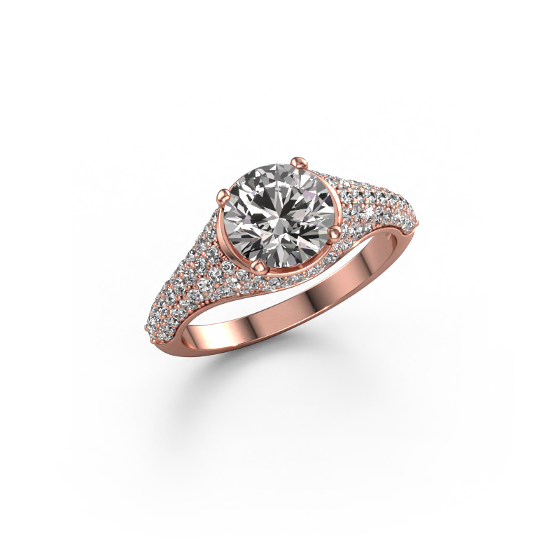 Image of Engagement ring Lovella 585 rose gold Diamond 1.929 crt