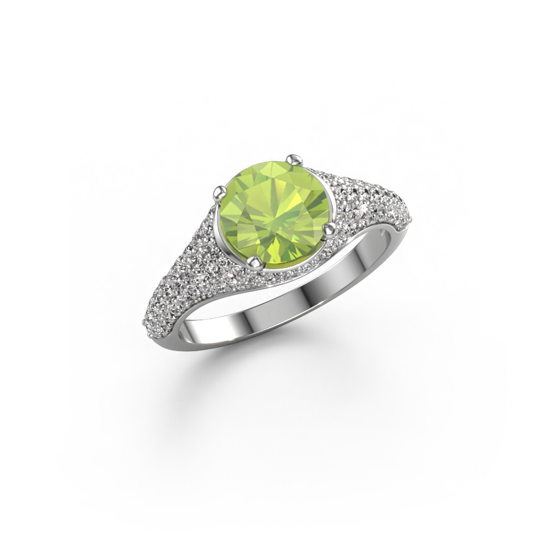 Bild von Verlobungsring Lovella 950 Platin Peridot 7 mm