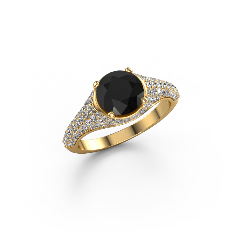Bild von Verlobungsring Lovella 585 Gold Schwarz Diamant 2.429 crt