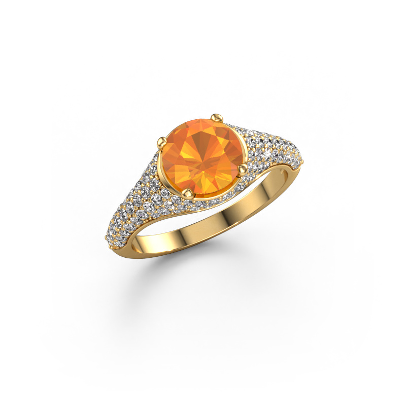 Image de Bague de fiançailles Lovella 585 or jaune Citrine 7 mm