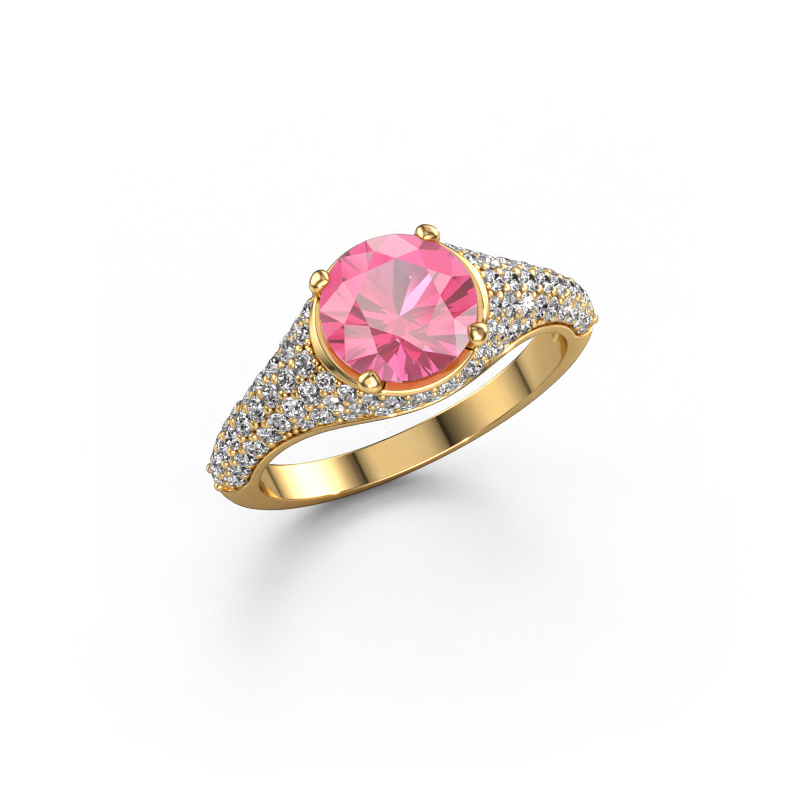 Bild von Verlobungsring Lovella 585 Gold Pink Saphir 7 mm