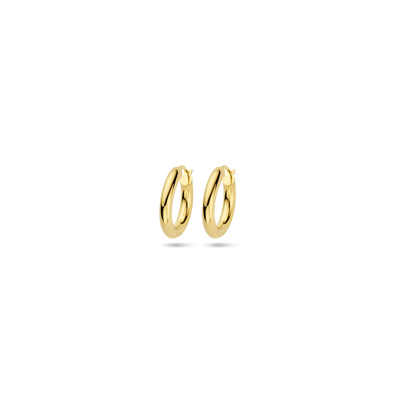 Image of Hoop earrings Lovie 4-21mm 585 Gold ±0.82x0.157in