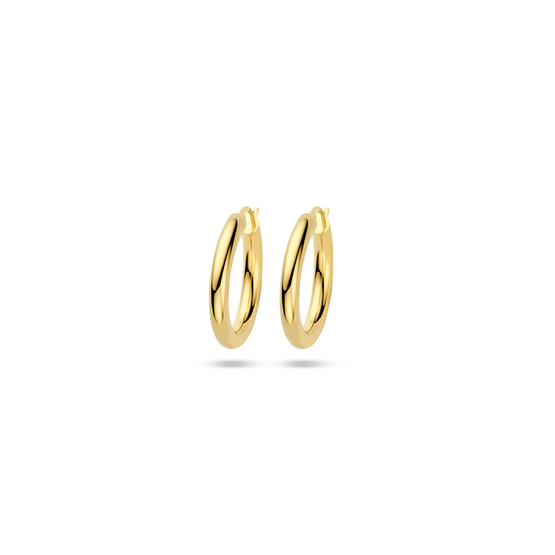 Image of Hoop earrings Lovie 4-28mm 585 Gold ±28x4 mm