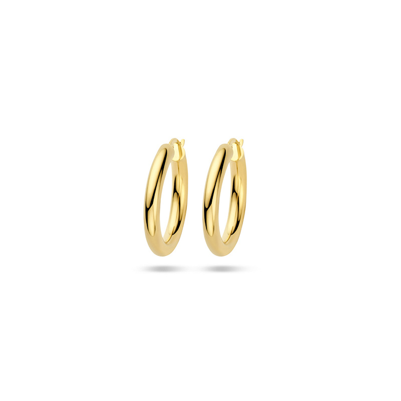 Image of Hoop earrings Lovie 4-33mm 585 Gold ±1.3x0.157in