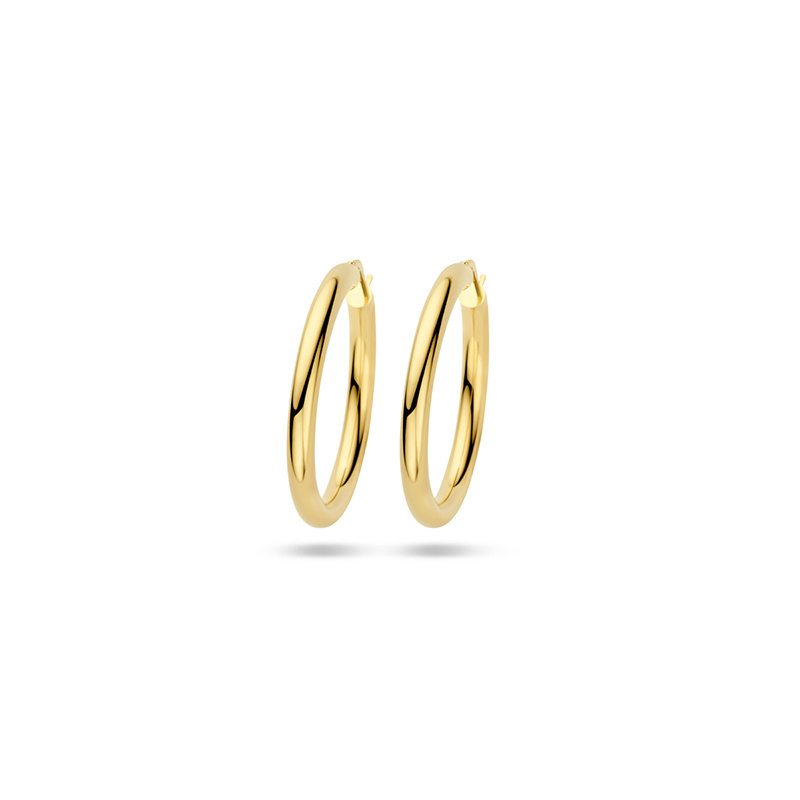 Image of Hoop earrings Lovie 4-38mm 585 Gold ±38x4 mm