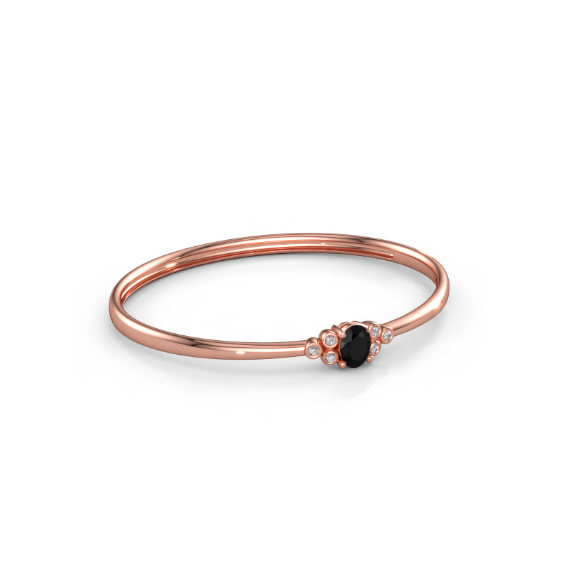Bild av Armring Lucy 585 roséguld Svart diamant 1.52 crt