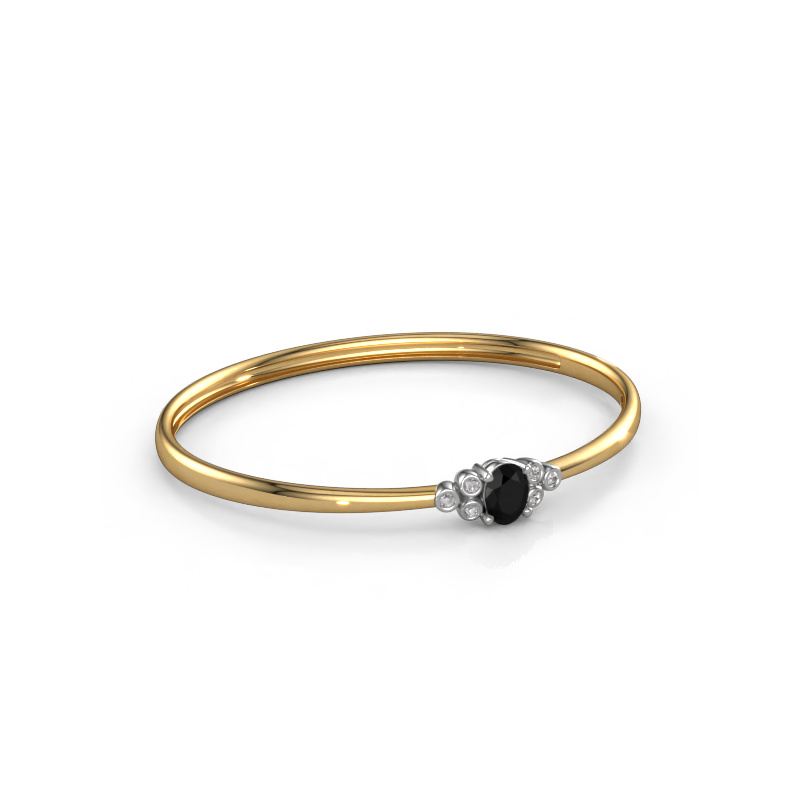 Image of Bangle Lucy 585 gold Black diamond 1.52 crt