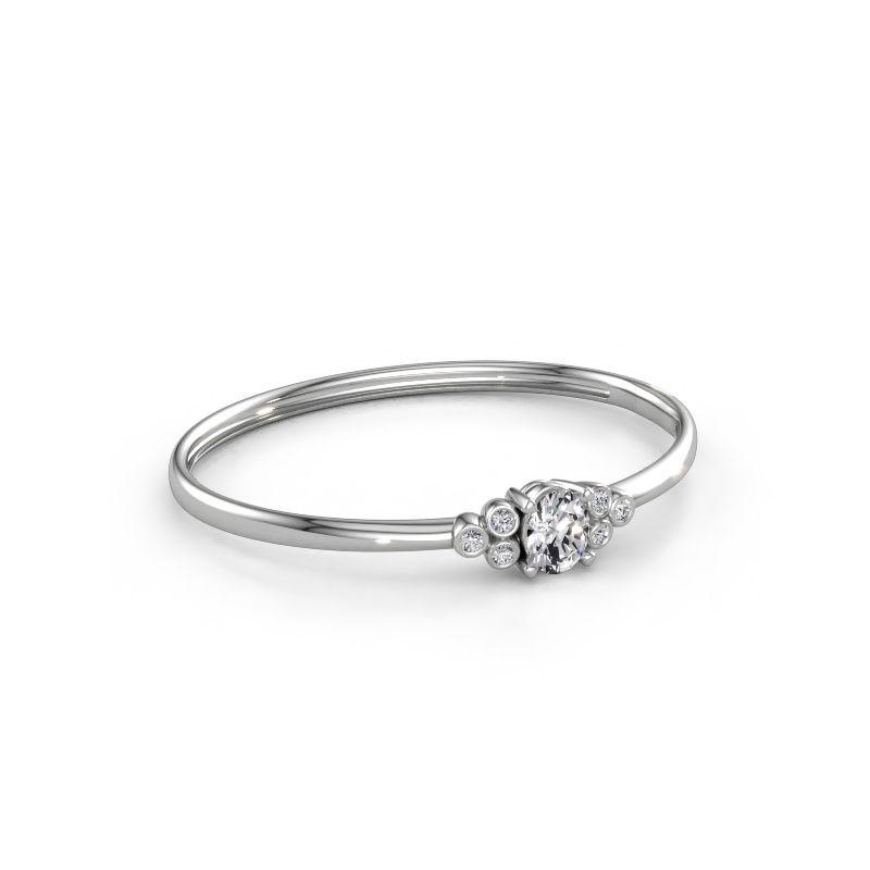 Immagine di Bracciale rigido Lucy 585 oro bianco Diamante 3.03 crt