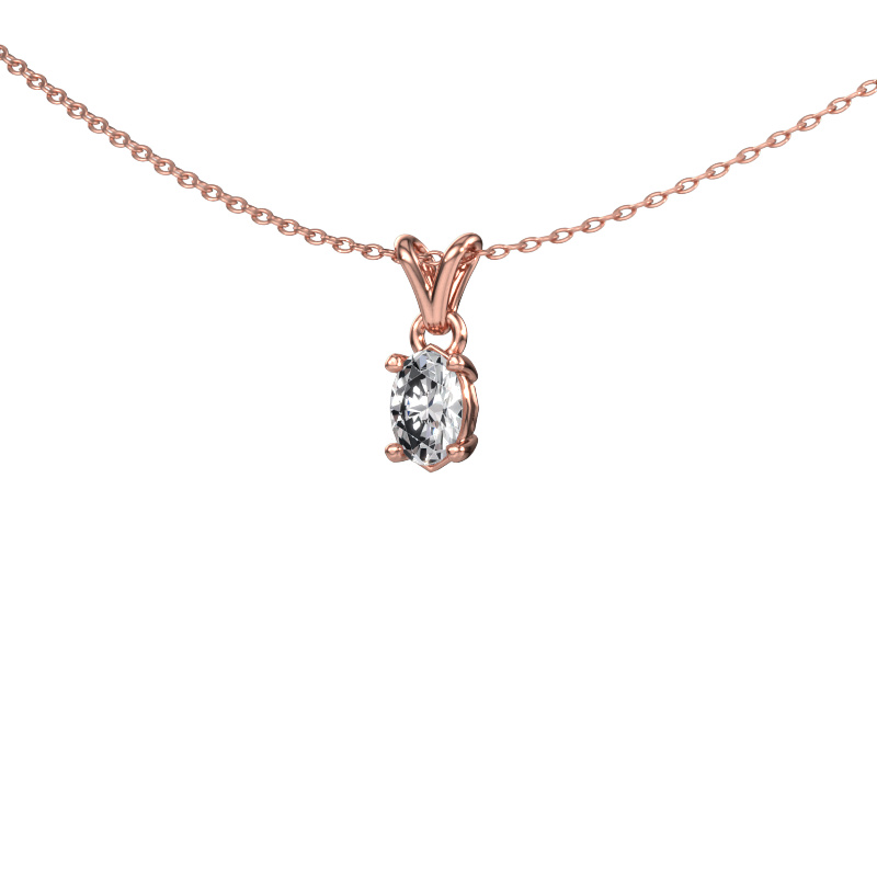 Image de Pendentif Lucy 1 585 or rose Diamant 0.40 crt