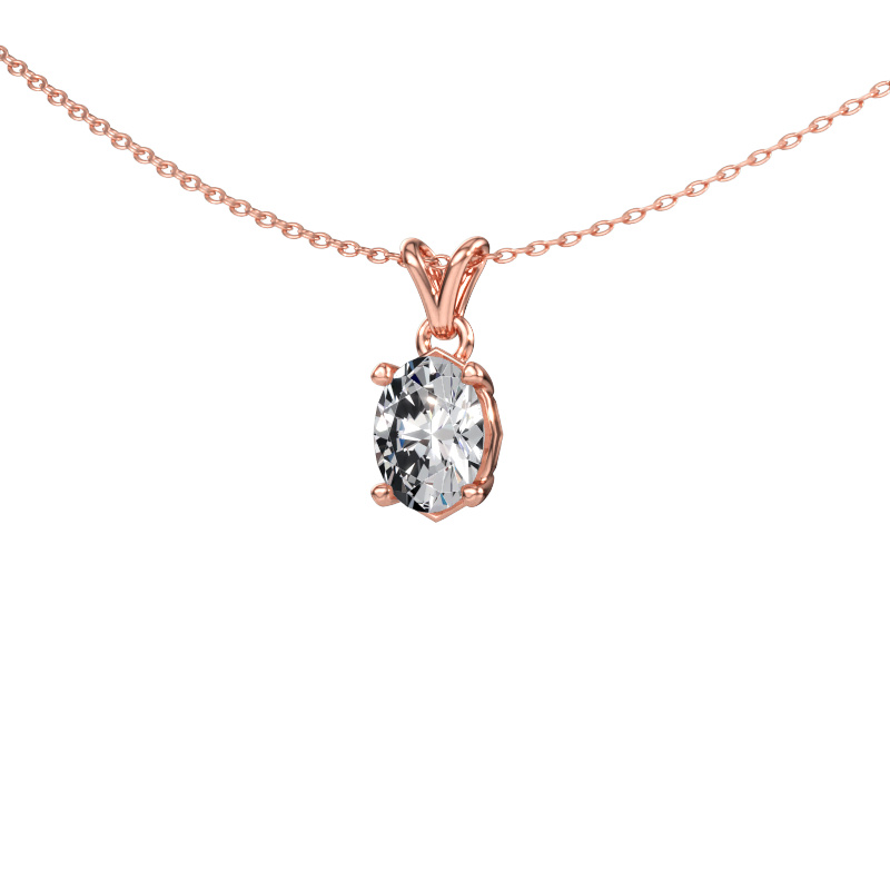 Immagine di Ciondolo Lucy 1 585 oro rosa Diamante lab grown 1.10 crt