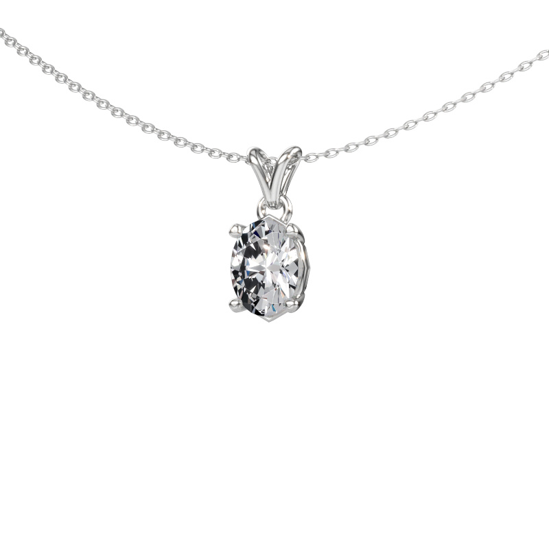 Immagine di Ciondolo Lucy 1 585 oro bianco Diamante lab grown 1.10 crt