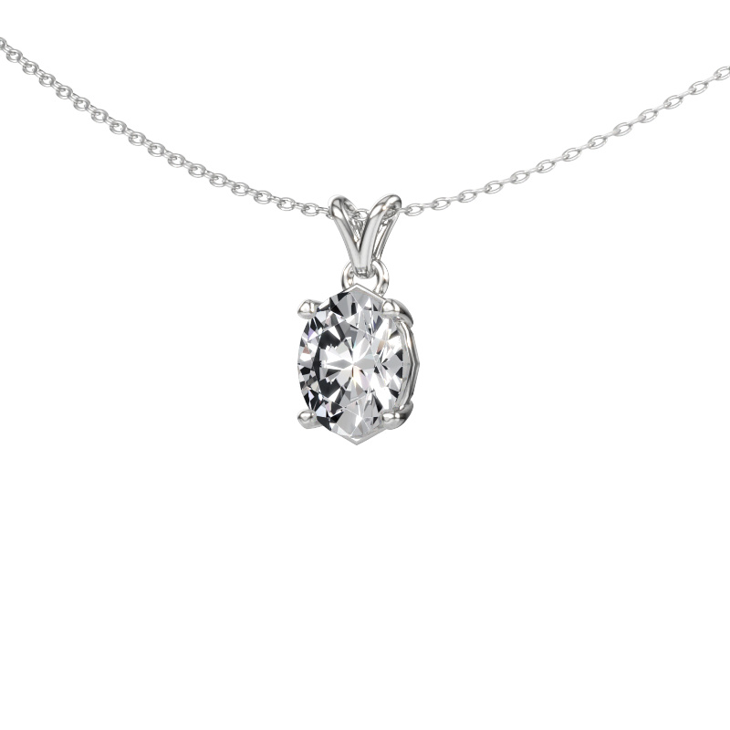 Immagine di Ciondolo Lucy 1 585 oro bianco Diamante lab grown 1.80 crt