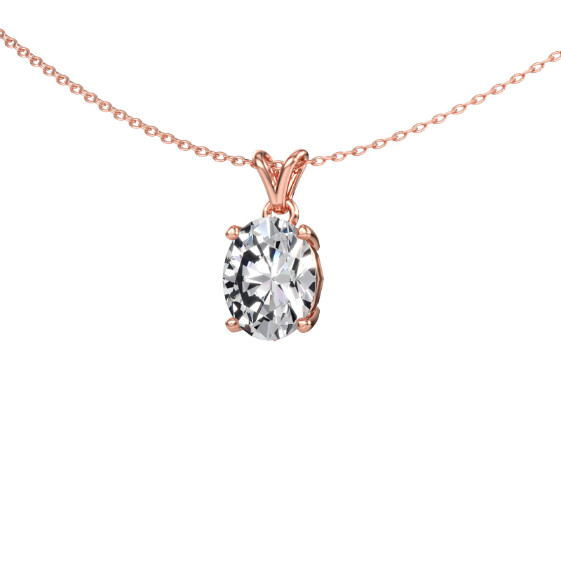 Immagine di Ciondolo Lucy 1 585 oro rosa Diamante lab grown 2.70 crt