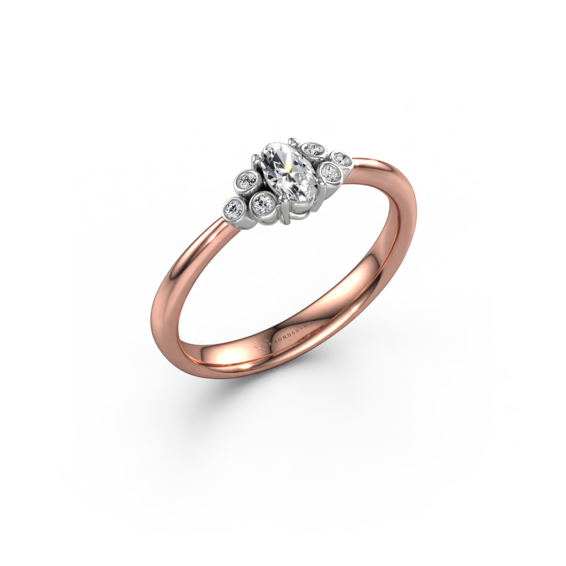 Afbeelding van Verlovingsring Lucy 1 585 rosé goud Diamant 0.275 crt