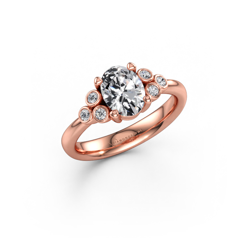 Immagine di Anello di fidanzamento Lucy 1 585 oro rosa Diamante lab grown 1.22 crt