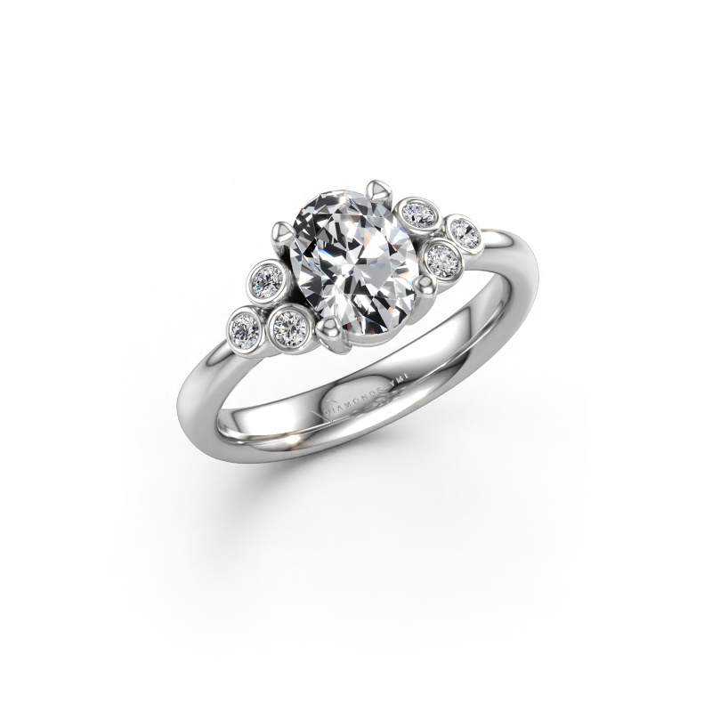 Image of Engagement ring Lucy 1 950 platinum Lab grown diamond 1.22 crt