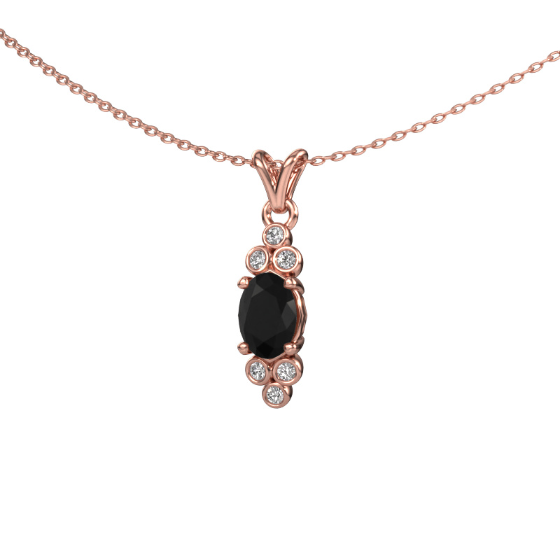 Bild von Anhänger Lucy 2 585 Roségold Schwarz Diamant 1.14 crt